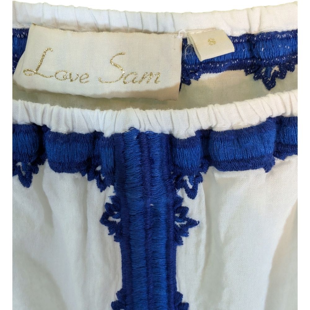 Love Sam Wanda Off The Shoulder Embroidered Top Sz S‎ - Picture 5 of 9